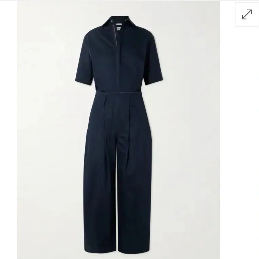 Rivet Utility Cotton Canvas Herringbone Jumpsuit - Picture 5 of 7